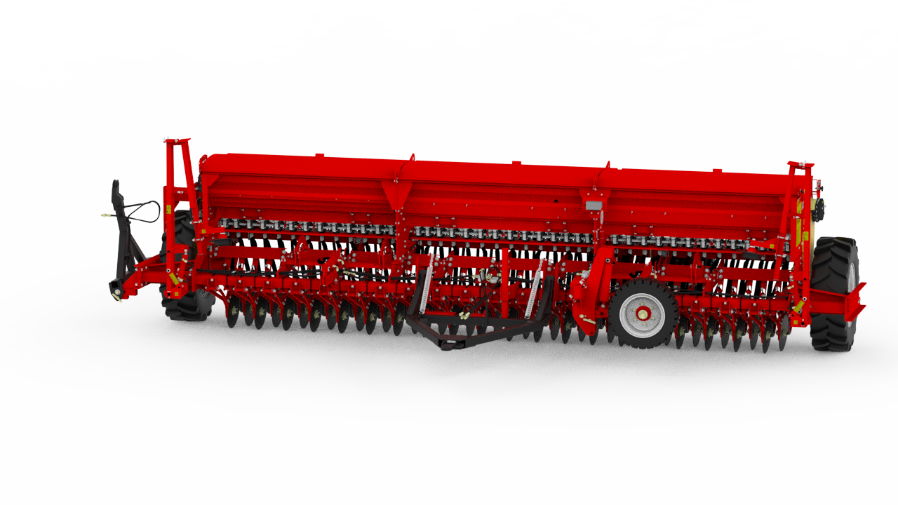 Зерновая сеялка ЗС-6 — 3D модель