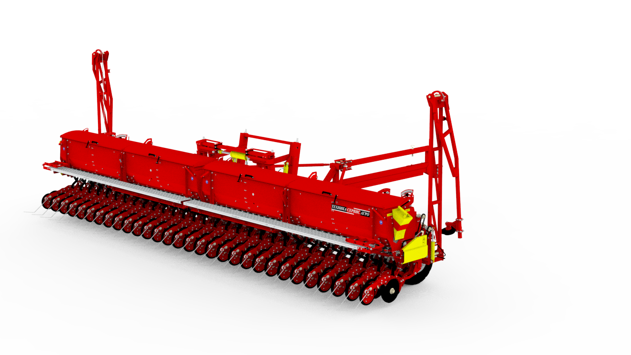 Зерновая сеялка ЗС-9 — 3D модель